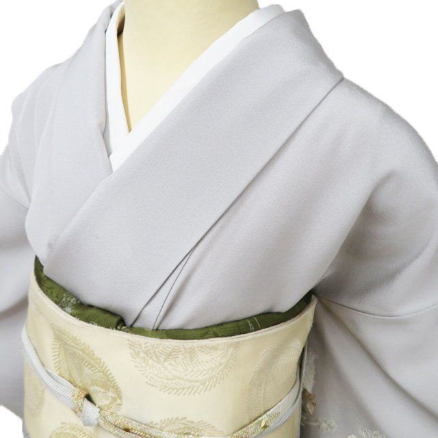 付下げ 付け下げ 訪問着 着物 中古 正絹 袷 金駒刺繍 作家物