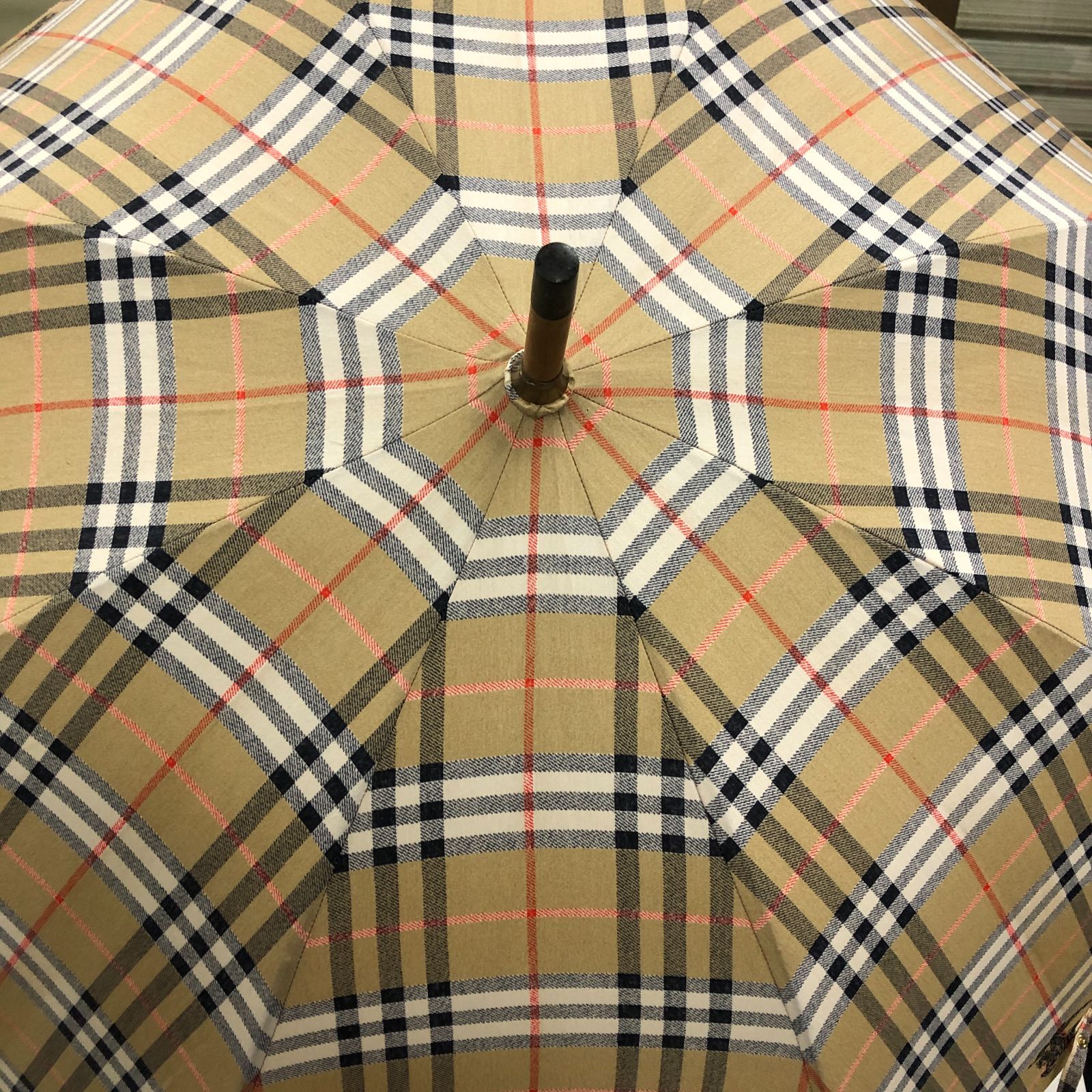 バーバリー 長傘 チェック柄 美品】BURBERRY バーバリー 長傘 雨傘 アンブレラ ノバチェック