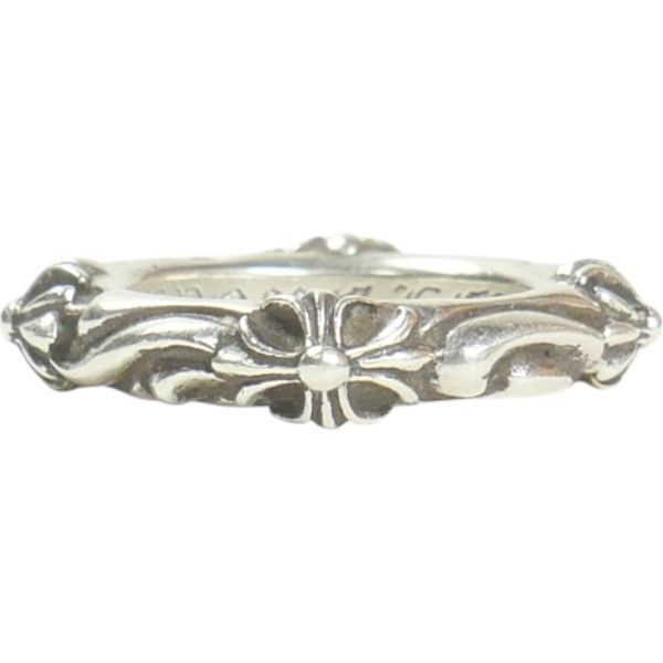 Size 10.5 CHROME HEARTS クロム ハーツ SBT BAND RING SILVER リング 銀 -良い 20818124
