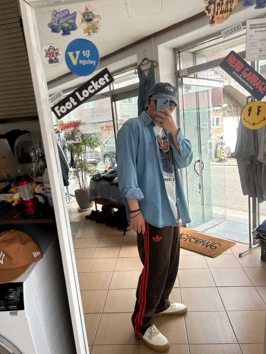 ファイヤーバードトラックパンツ ダークブラウン