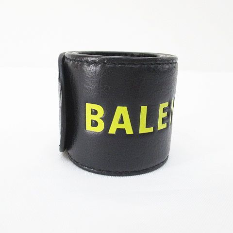 バレンシアガ BALENCIAGA レザー パッチンブレス バンド ブレスレット