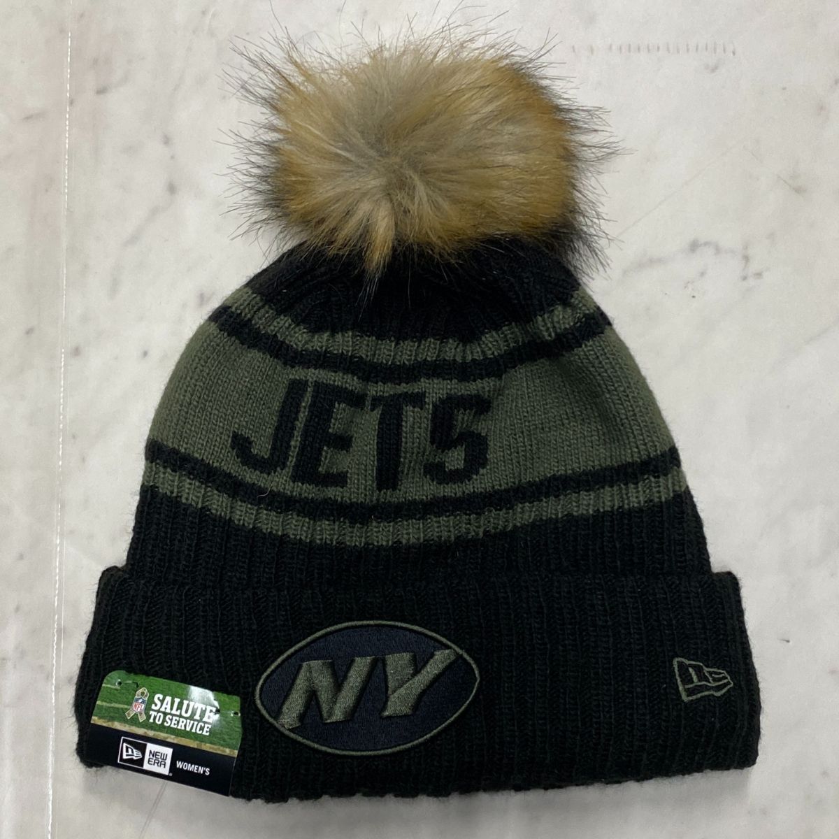 Salute to Service ニューエラ NEWERA ポンポン ニット帽 NFL ニューヨーク ジェッツ NY Jets