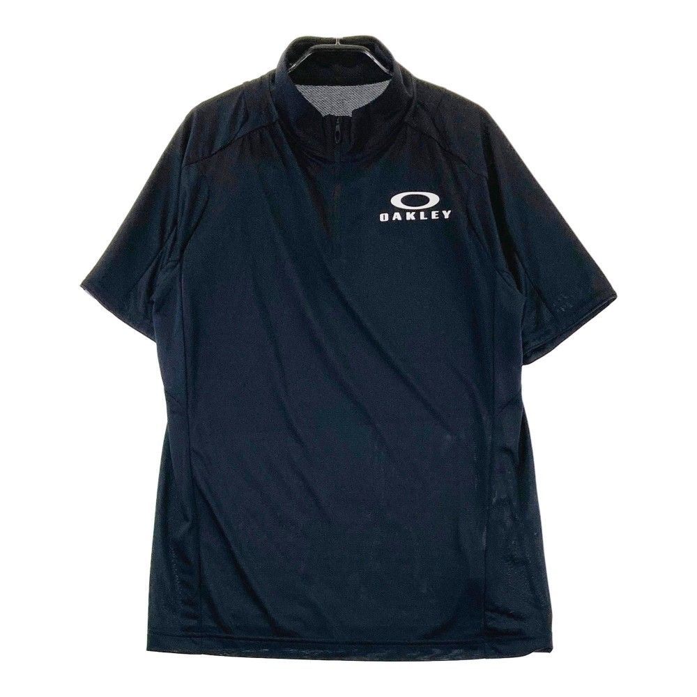 OAKLEY オークリー FOA406317 ハーフジップ 半袖Tシャツ  ブラック系 L [240101339048] メンズ