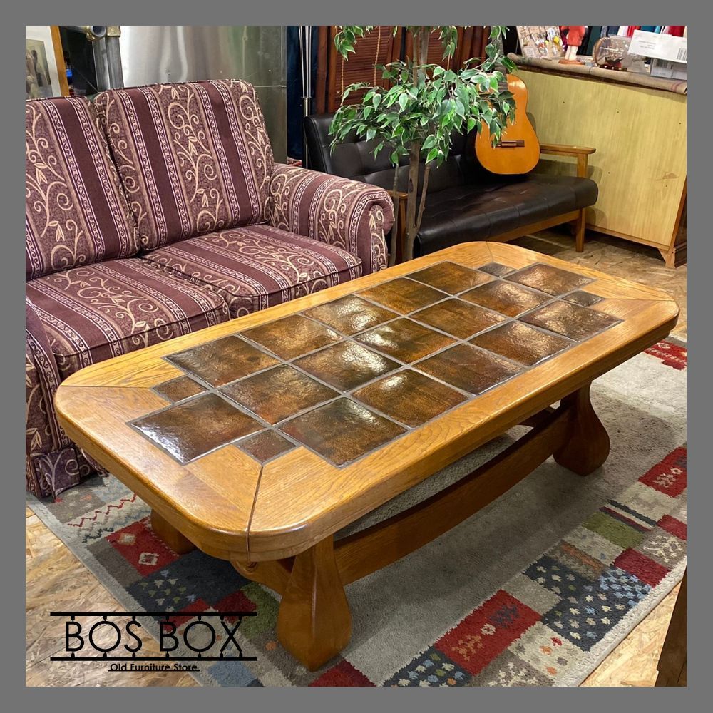 無垢材 センターテーブル ダークブラウン