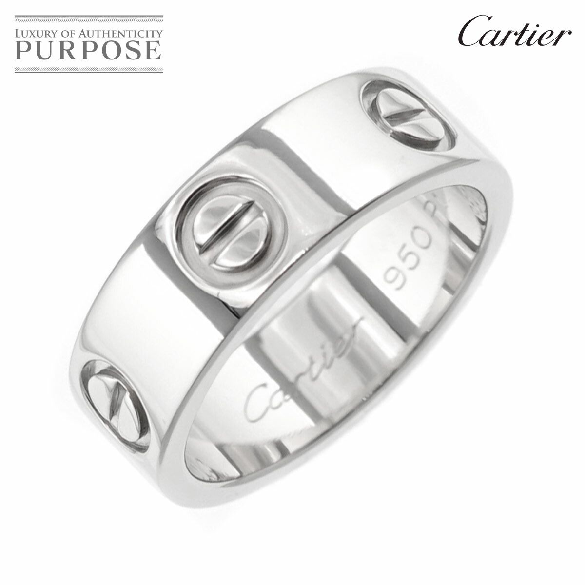 カルティエ Cartier ラブ リング #47 Pt950 プラチナ 指輪 Love Ring 