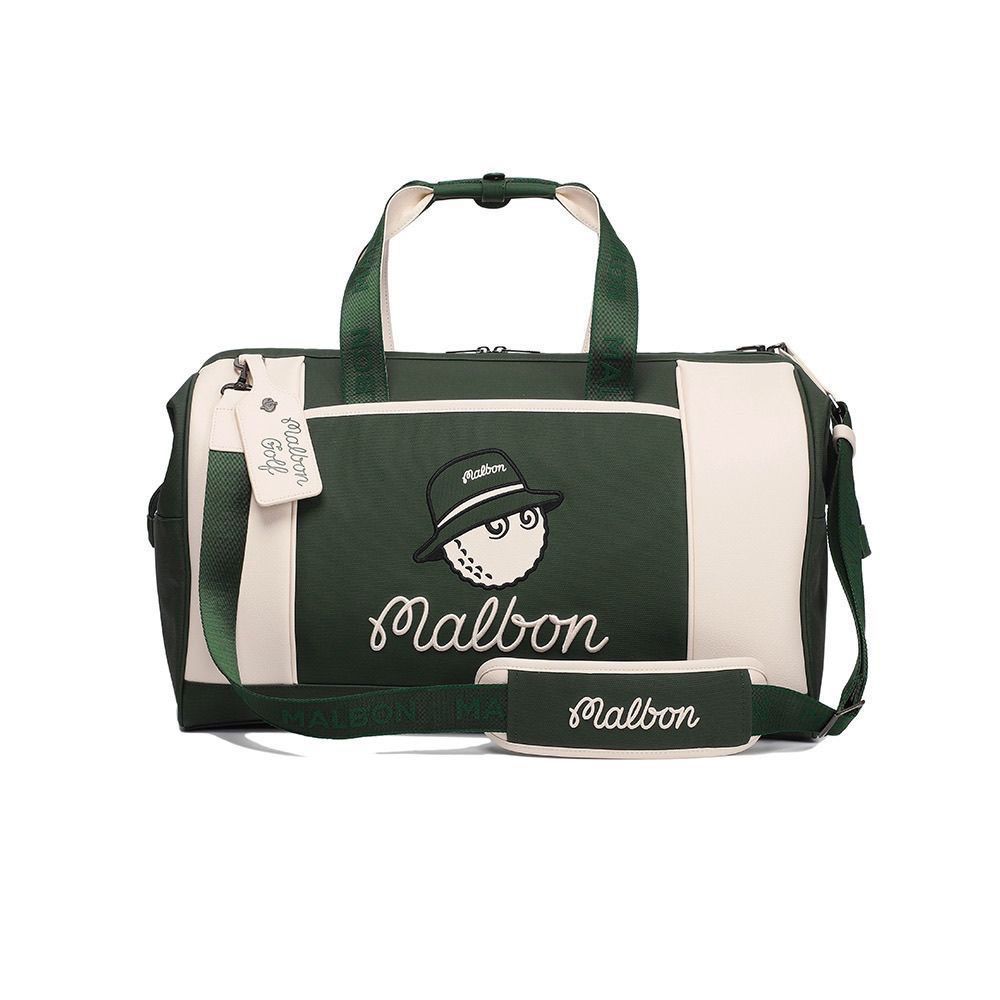 Malbon マルボンゴルフ ボストンバッグ シューズケース グリーン衣類バッグ