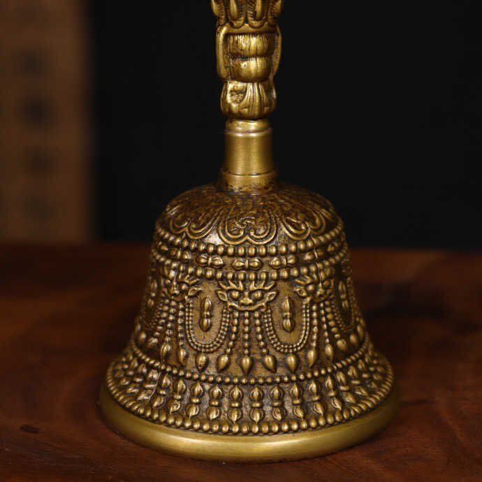 仏教美術 　古銅製　 鐘　仏具　法具　五鈷鈴　手鈴　唐物　古物 仏教美術 古銅製 鐘 仏具 法具 五鈷鈴 手鈴 唐物 古物