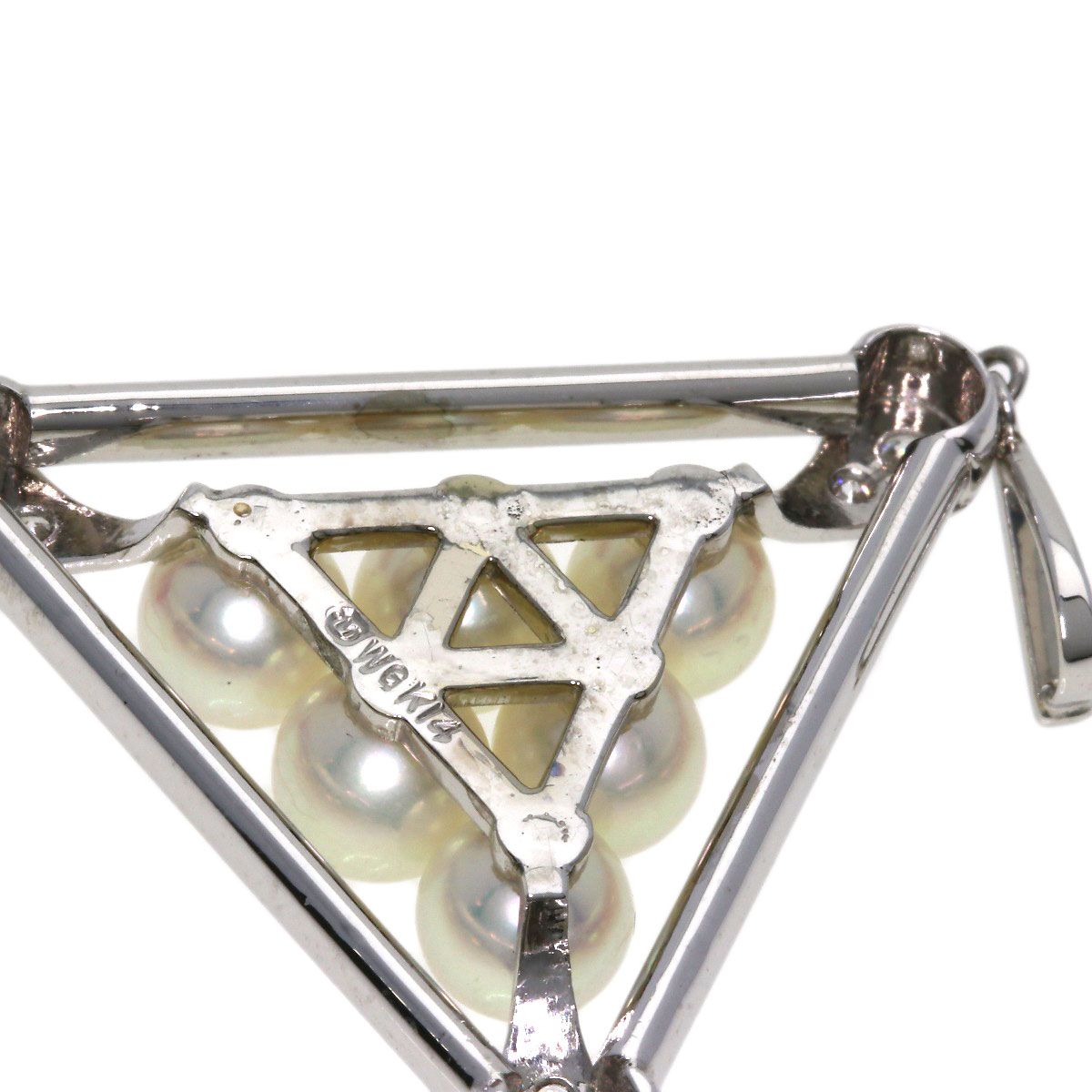 ❤️【美品】ミキモトK14WG真珠とダイヤモンドペンダント MIKIMOTO ミキモト パール 真珠 ダイヤモンド ペンダントトップ