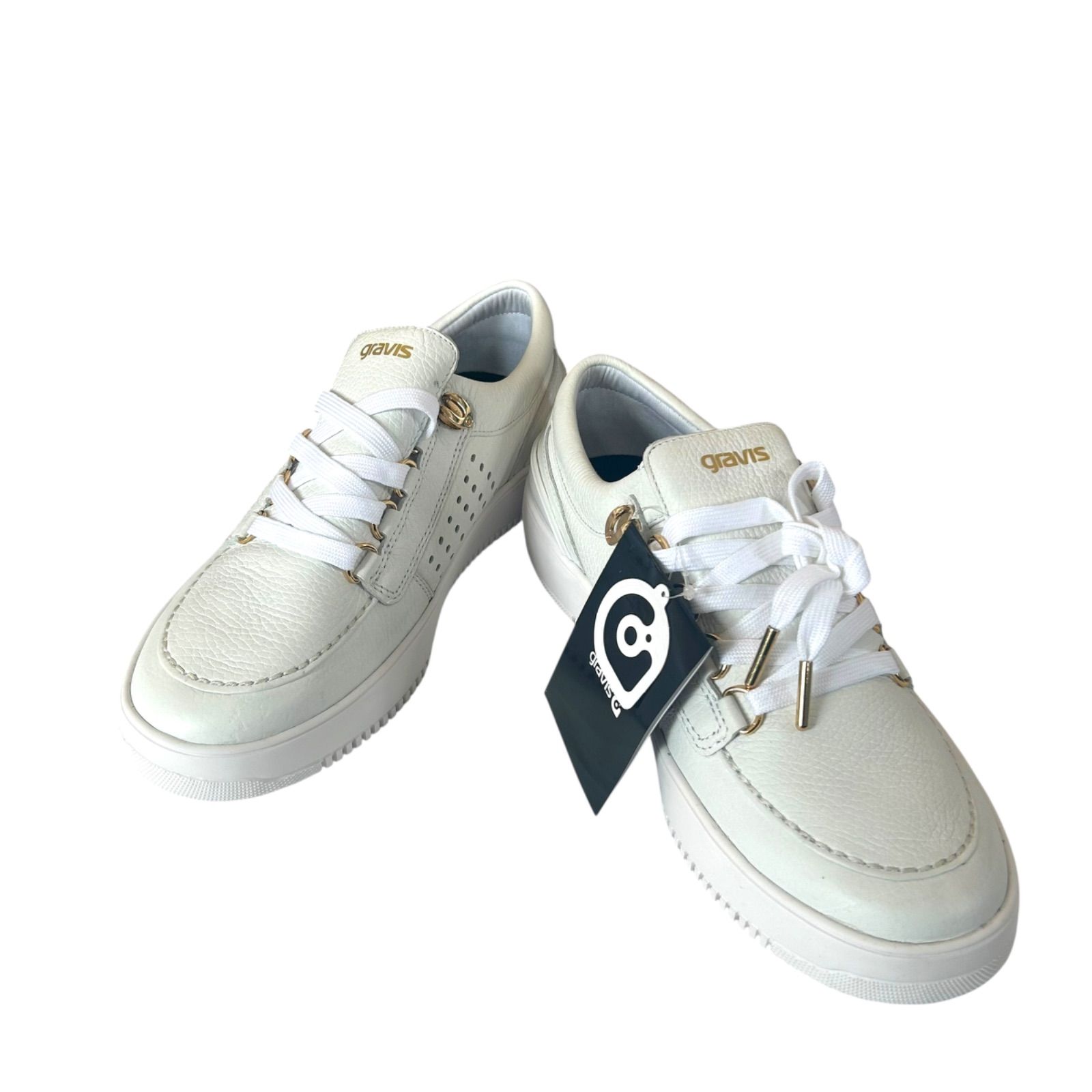 Z1404 gravis グラビス  スニーカー ホワイト メンズ 26.5cm