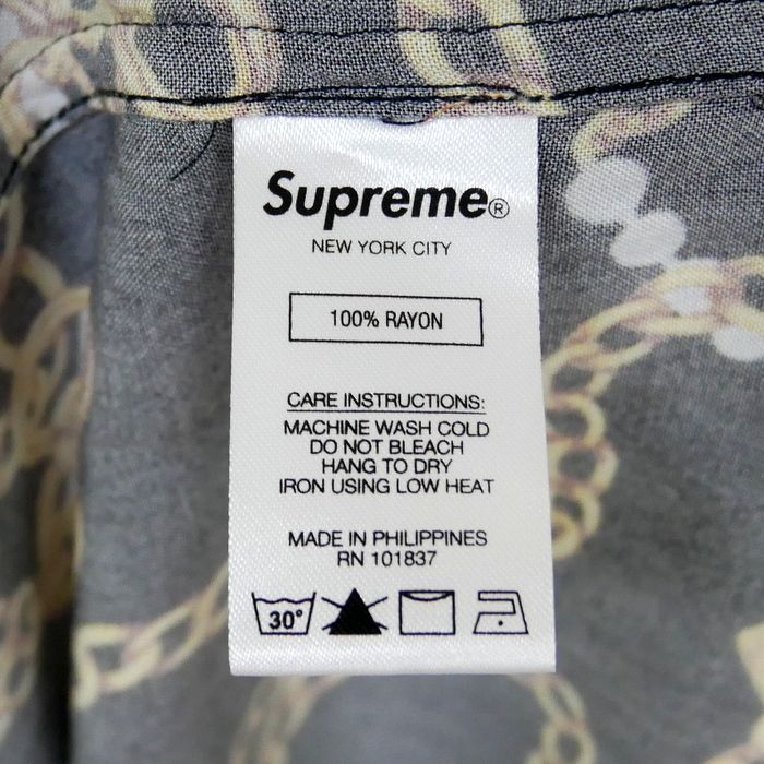 ホリオンさま専用】Supreme 国内正規 20AW 20FW Chains Rayon S/S Shirt チェーン柄レーヨンシャツ 半袖シャツ  Black ブラック 黒 L - メルカリ