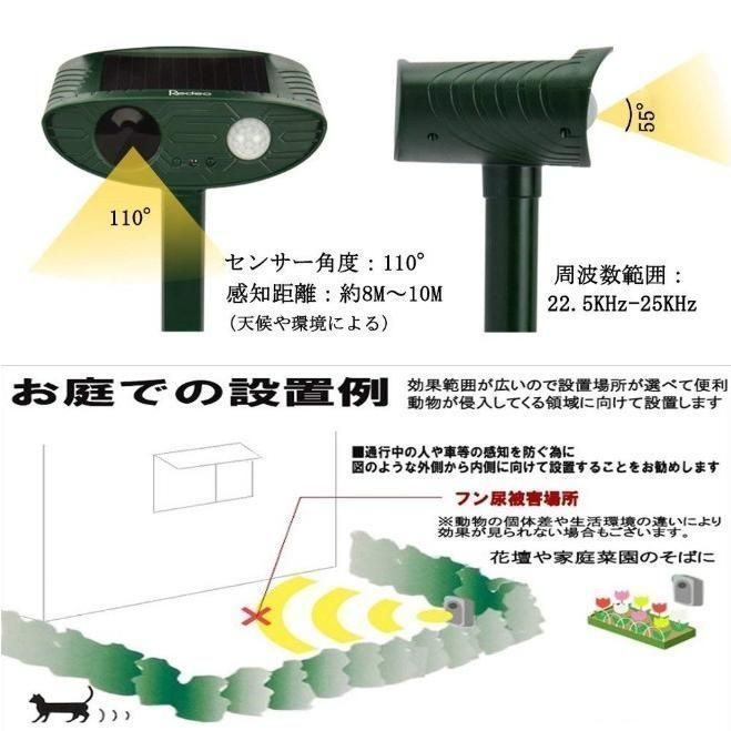 動物撃退器 猫除け