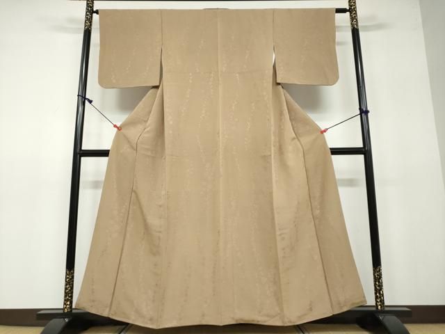 平和屋着物○上質な紬 草花間道 正絹 逸品 DAAV4868ud