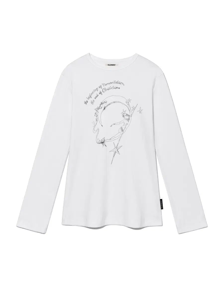 GLOWNY グロウニー 3 4 ザ ガーディアン エンジェル プリント Tシャツ