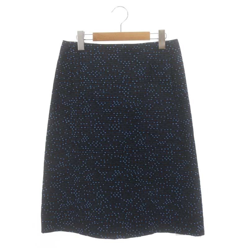 ドゥロワー Drawer タイトスカート ジャガード ひざ丈 バック  