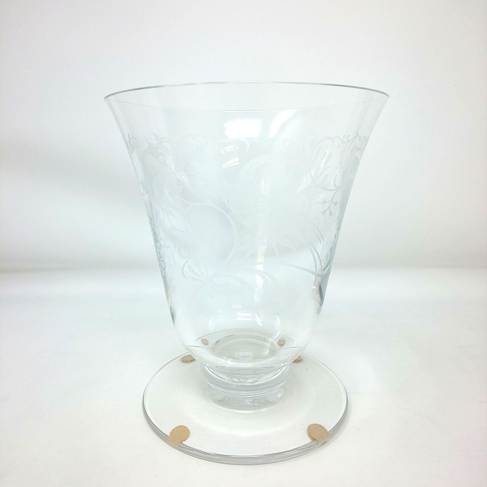 356B-07 Baccarat バカラ VASE KIRIN キリンビール創立80周年 花瓶