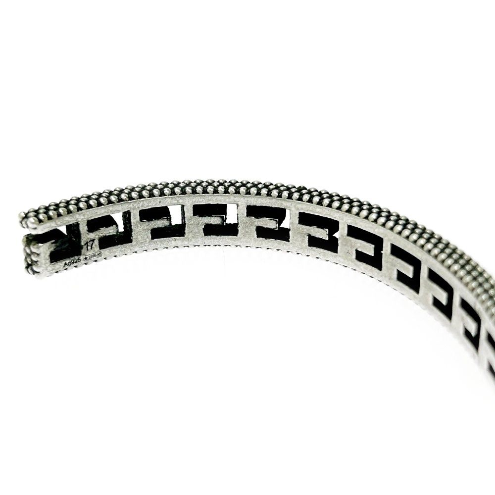 中古】GUCCI グッチ シルバー スクエアG アラベスク バングル 19.6g