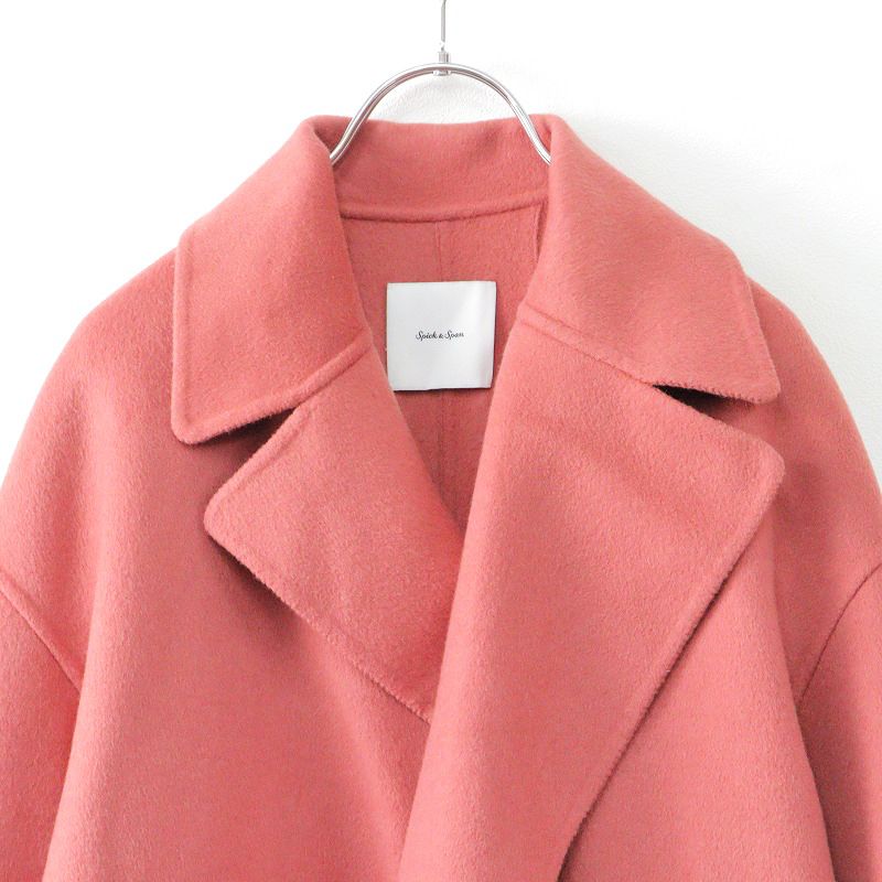 スピック＆スパン Spick&Span Wフェイスルーズコート 34/ピンク