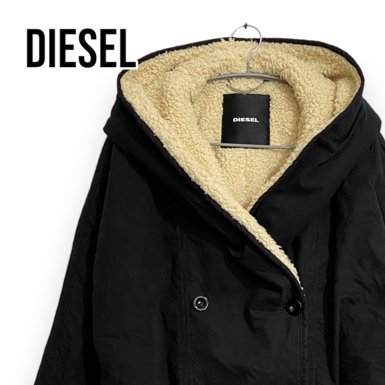 DIESEL(ディーゼル)レディースボアコート ロングコート アウター S 