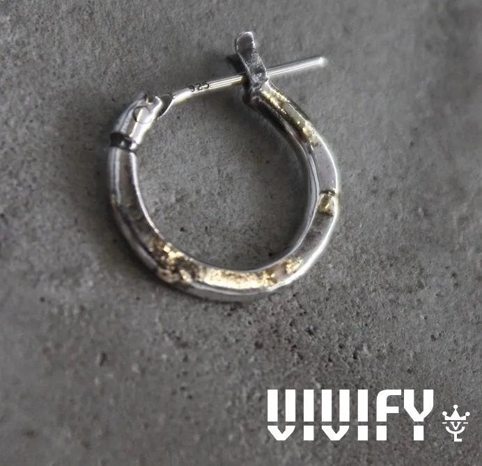 両耳用2点 VIVIFY Hammered Hoop Pierce (S)w/g - INTERPLAY - メルカリ