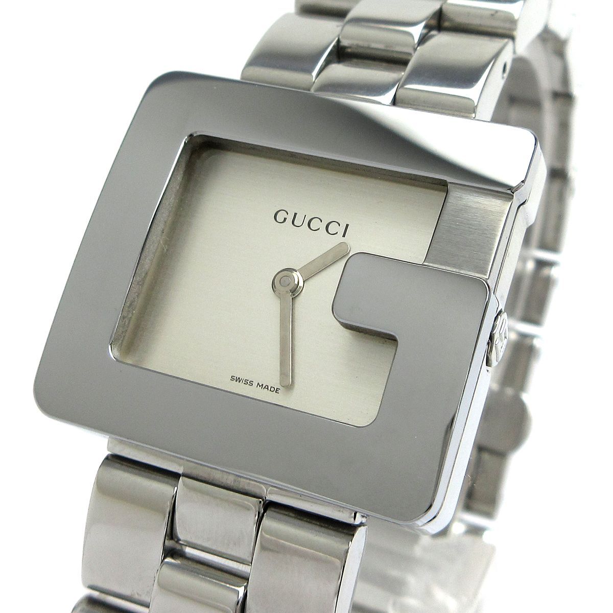 【美品・稼働】新品電池 GUCCI 腕時計 グッチ 3600J シルバー Gロゴ グッチ Gウォッチ ボーイズ シルバー 3600J 時計 GUCCI 箱 婦人