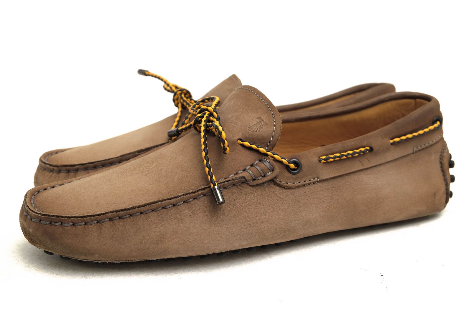 美品✨TOD'S トッズ ドライビングシューズ レザー　メンズ ベージュ25.0 トッズ／TOD'S シューズ ドライビングシューズ 靴 メンズ 男性 男性用
