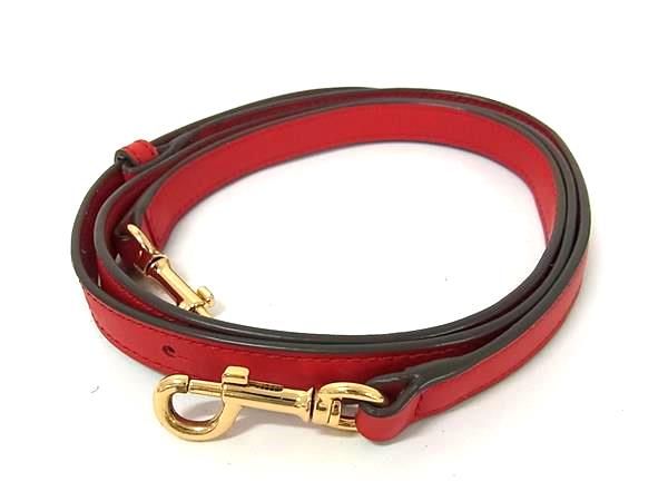 TODS トッズ レザー バッグ用 ショルダーストラップ 斜め掛け 肩掛け レディース レッド系 FR4275