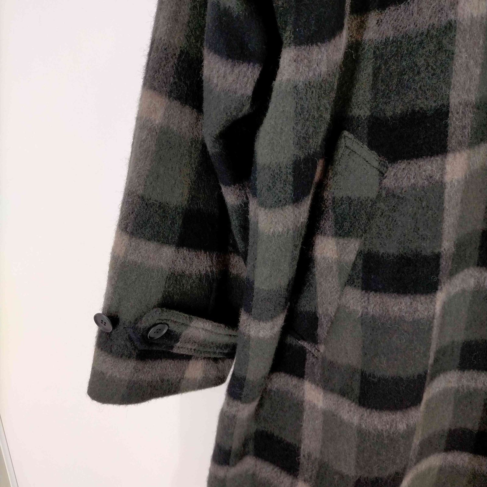 エムエスエムエル MSML WOOL CHECK COAT コート メンズ 表記無 - メルカリ