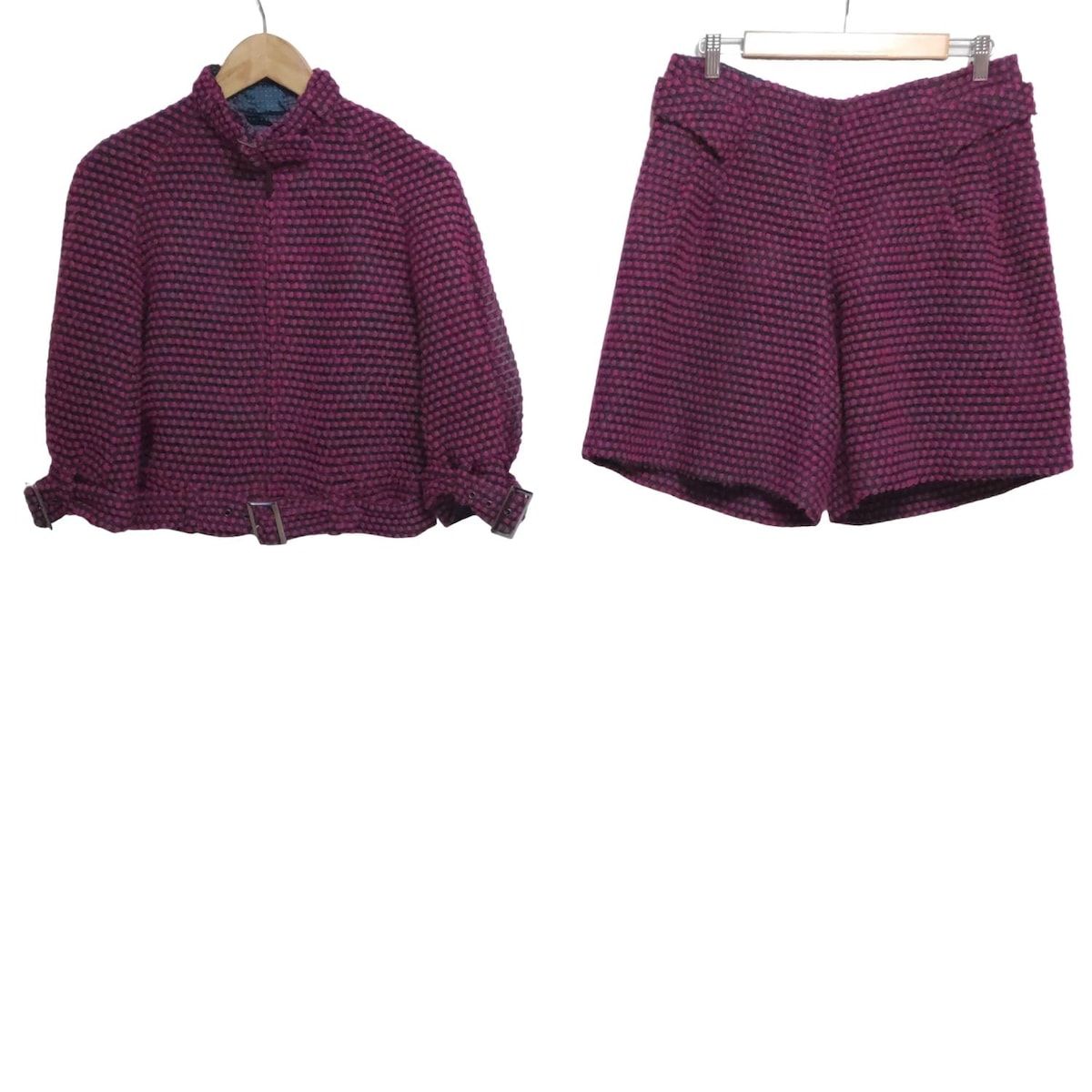 EMPORIOARMANI エンポリオアルマーニ レディースパンツセットアップ レディース - パープル×黒