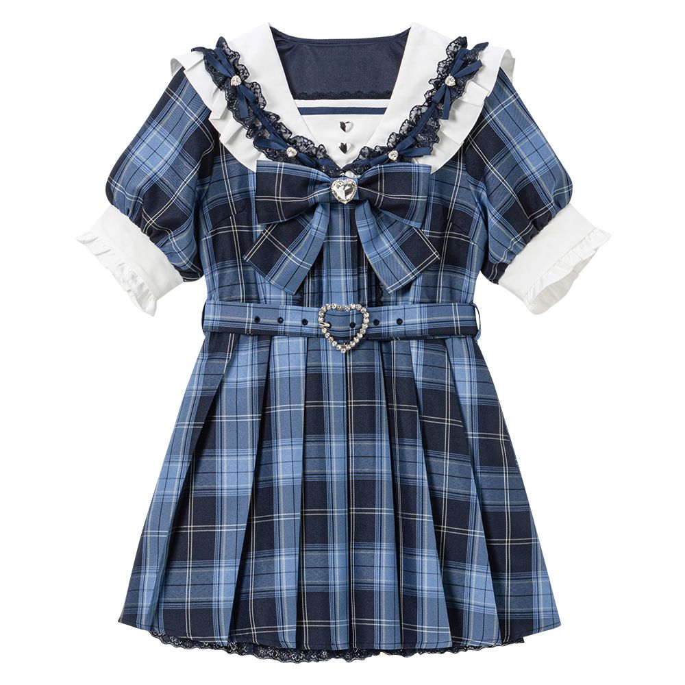 【最終値下げ】 夢展望 セーラービジュレースフリルワンピース ネイビーチェック 534695-12_1000x.jpg?v=1743059066