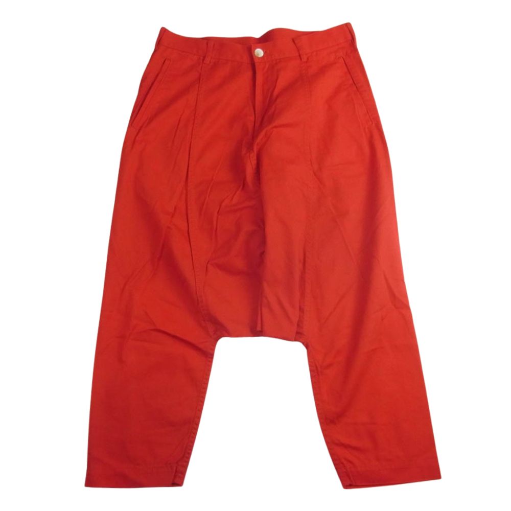 COMME des GARCONS コムデギャルソン AD2010 OF-P001 コットン サルエルパンツ レッド系 S【中古】