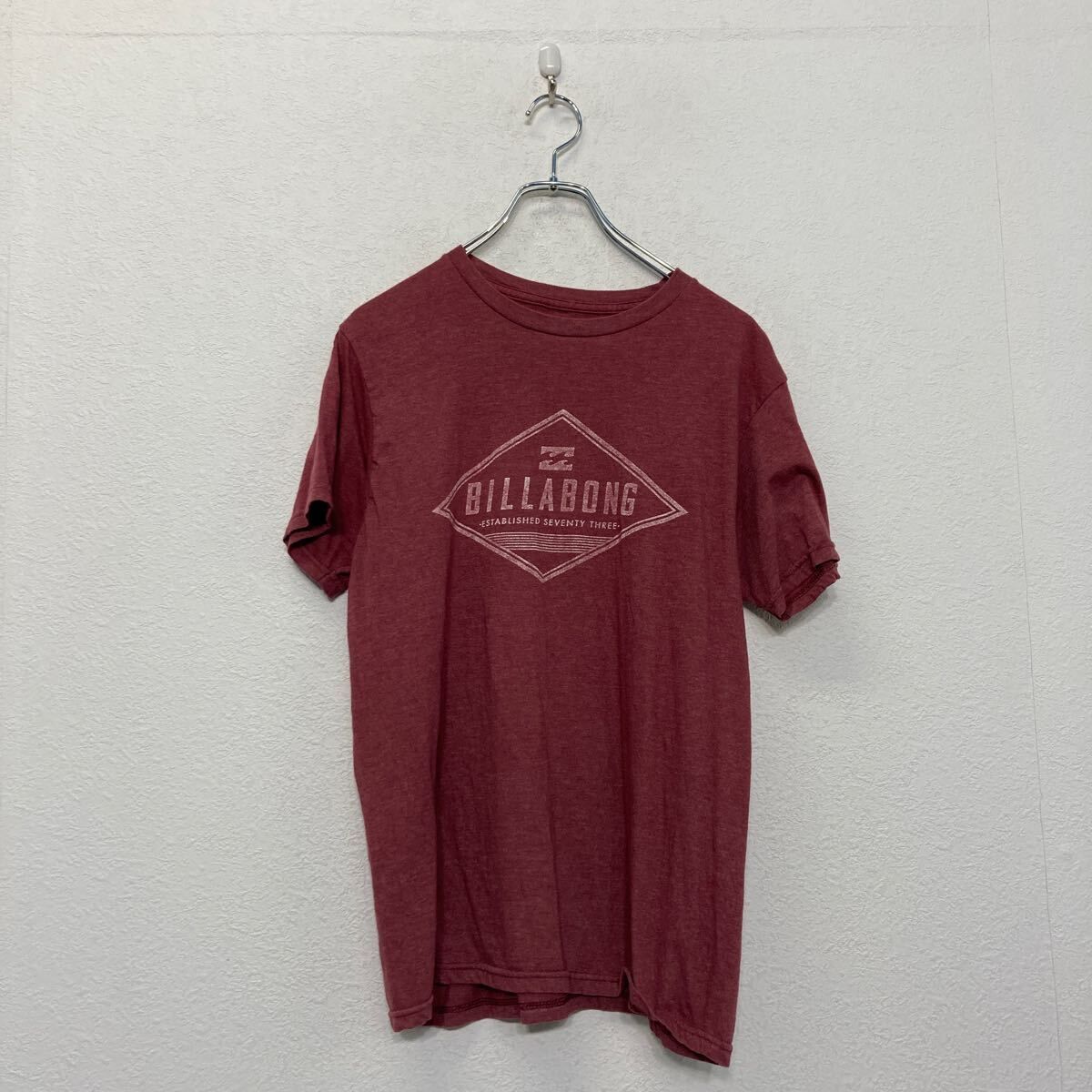 BILLABONG 半袖 プリント Tシャツ ビラボング M ピンク クルーネック 古着卸 アメリカ仕入 a607-6503