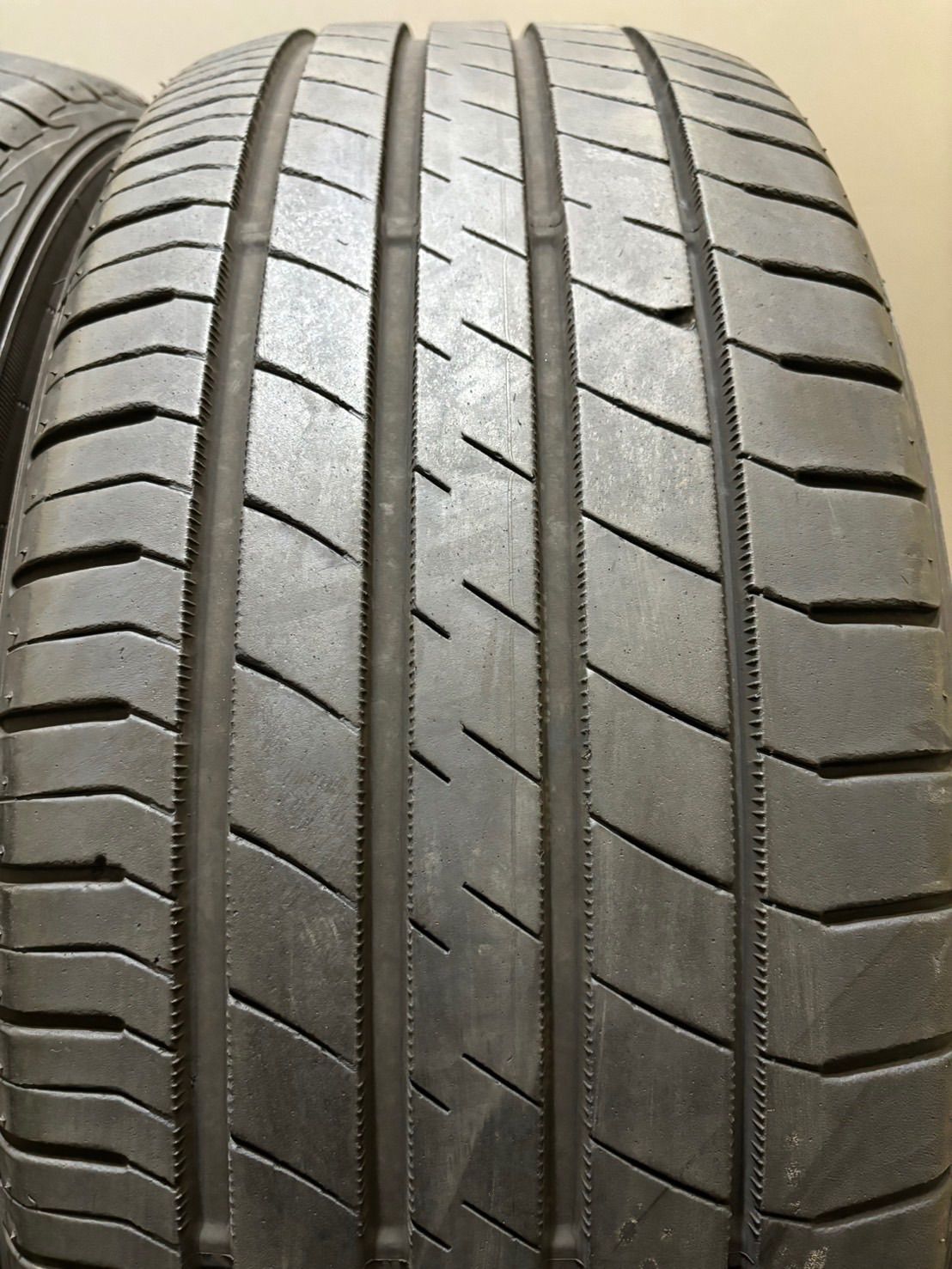 ★225/55R17 DUNLOP/LE MANSⅤ 18年製 夏タイヤ 4本 ダンロップ セルシオ スカイライン XV (2-F850)