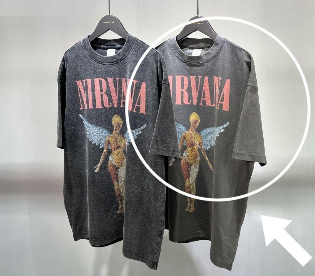 Tシャツ　Lサイズ NIRVANA（ニルヴァーナ）即購入歓迎！ヴィンテージ加工