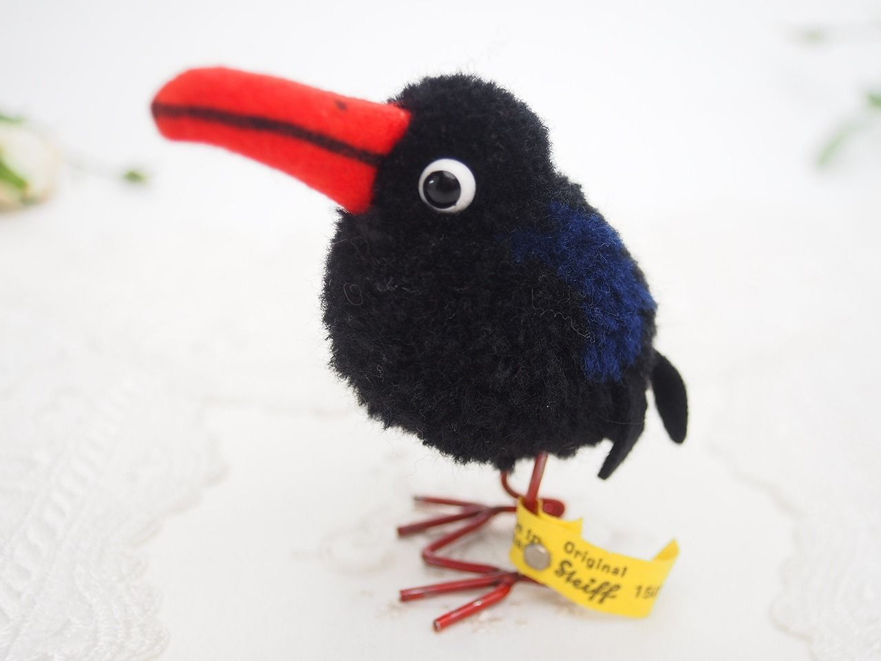 シュタイフ★Woolen Pigeon & Raven ID's完品★鳩＆カラス 送料無料 シュタイフ Woolen Pigeon 6cm オールID's完品