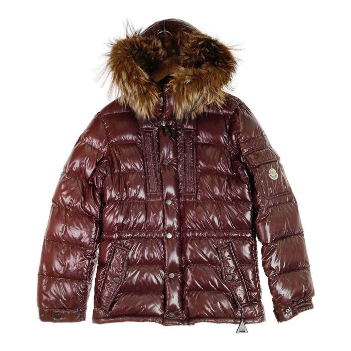 ☆MONCLER モンクレール ROD ロッド ファー ダウンジャケット ワイン size0 - メルカリ