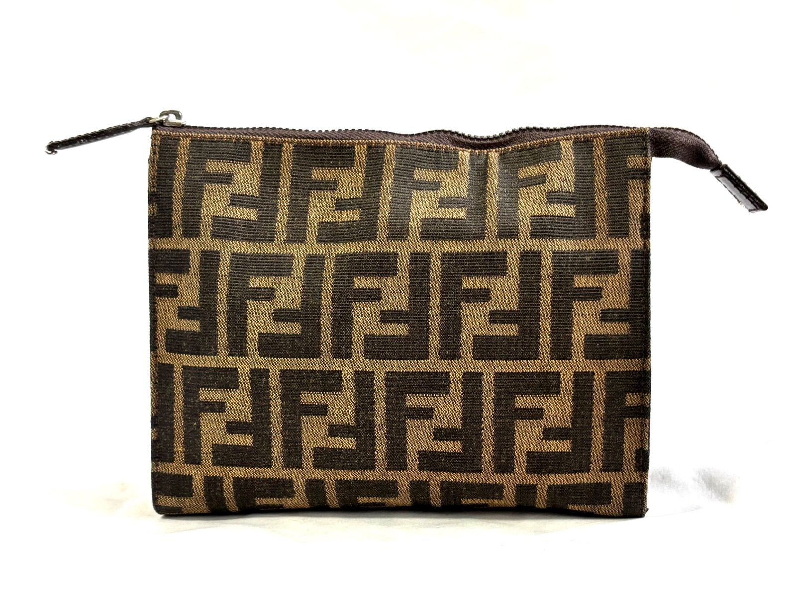 フェンディ FENDI ポーチ ズッカ柄 ポーチ セカンドバッグ キャンバス