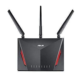 【中古】ASUS ゲーミングWi-Fi無線ルーターRT-AC86U 11ac デュアルバンド AC2900 2167+750Mbps 接続18台/3階建・4LDK 【 PS4 / Wii U 対応 】 z2zed1b