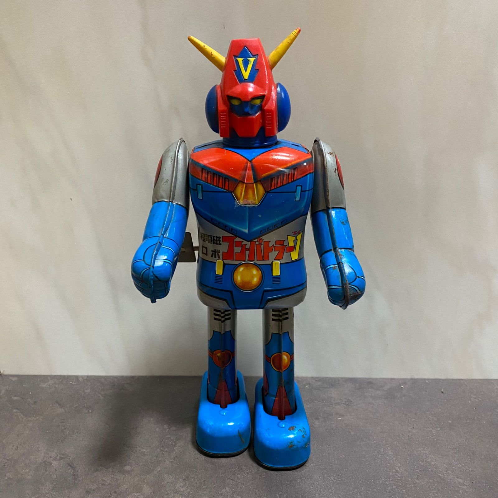 中古】超電磁ロボ コンバトラーV ブリキ ぜんまい ロボット
