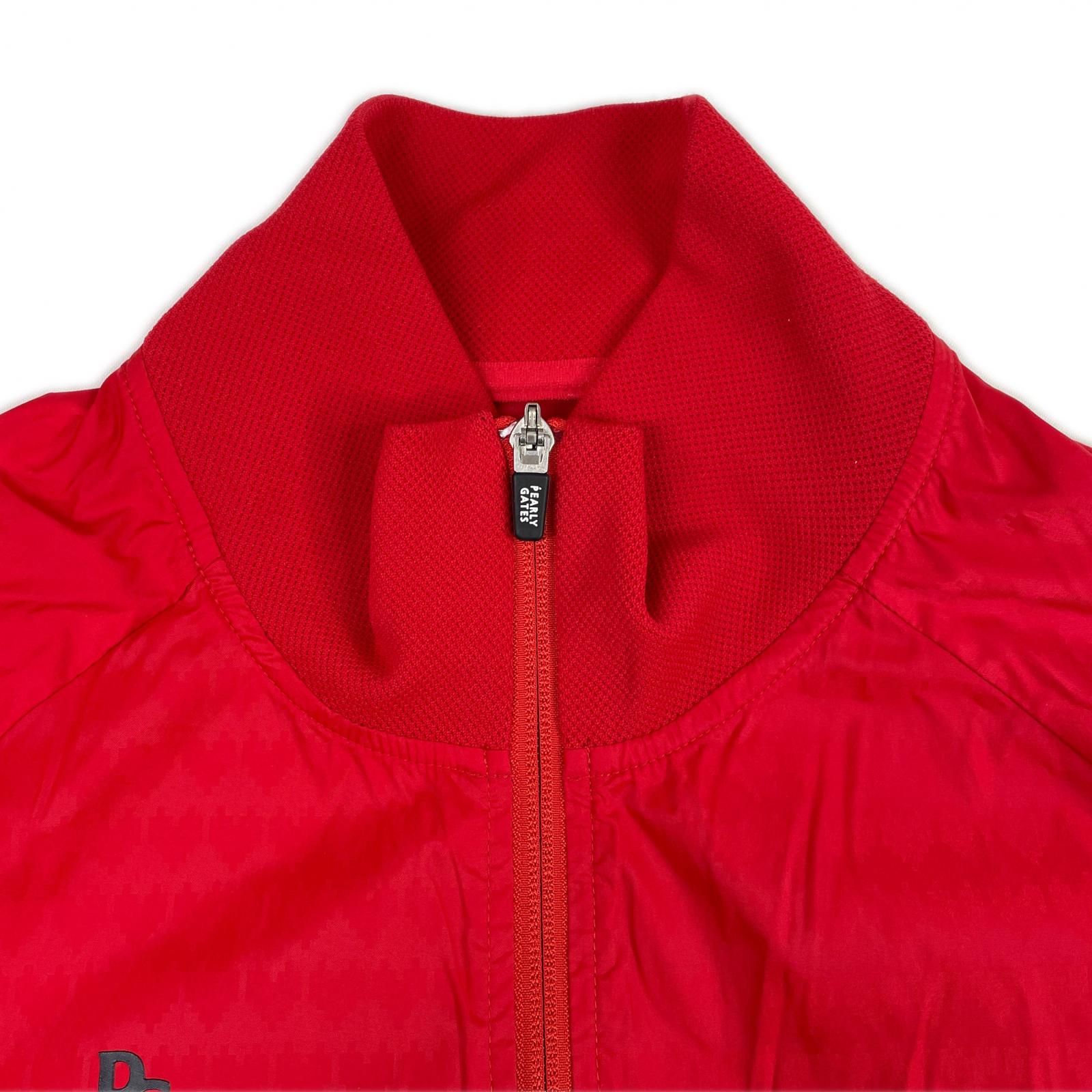 メンズ パーリーゲイツ PEARLY GATES ブルゾン 4 M レッド 長袖 ダブルジップ ハート総柄 LLC-HASEGAWATOSO_COM