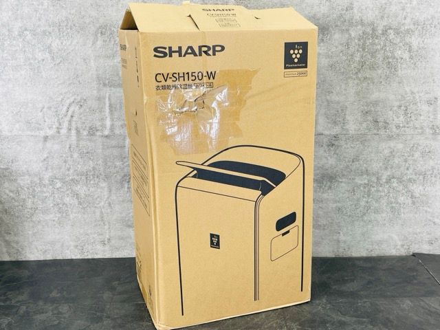 展示品 衣類乾燥除湿機 動作保証 SHARP CV-SH150-W 製 ホワイト プラズマクラスター 094038|23172
