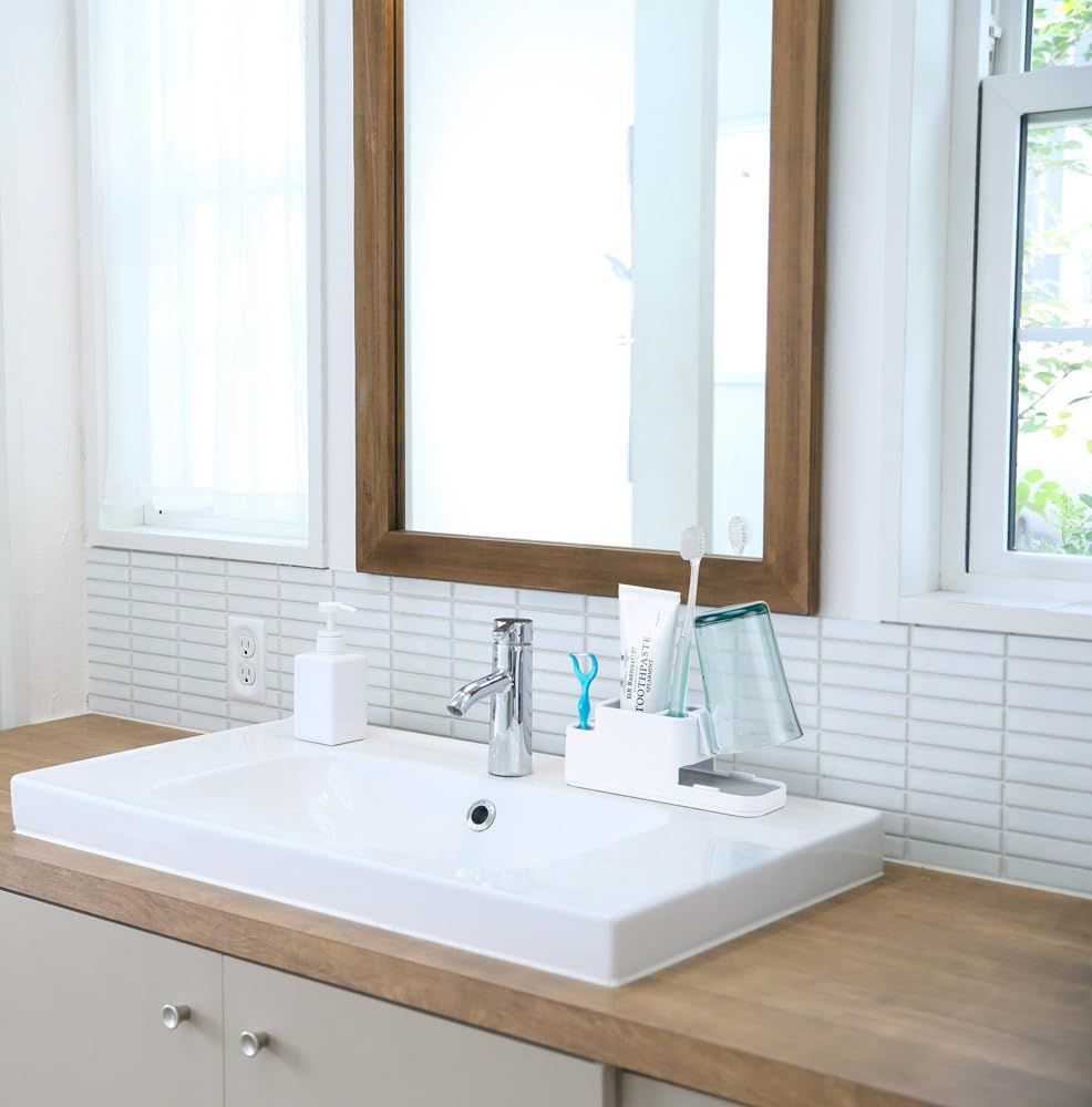 新着商品 HO2017 ホワイト 約幅17×奥5.7×高7.2cm オーラルケアスタンド Karari コップ掛け付き 歯磨き粉立てられる カビにくい 自然乾燥 水滴吸い取る 珪藻土 アネスティ Honesty アネスティカンパニー SKLAD-KIRPICHA_RU