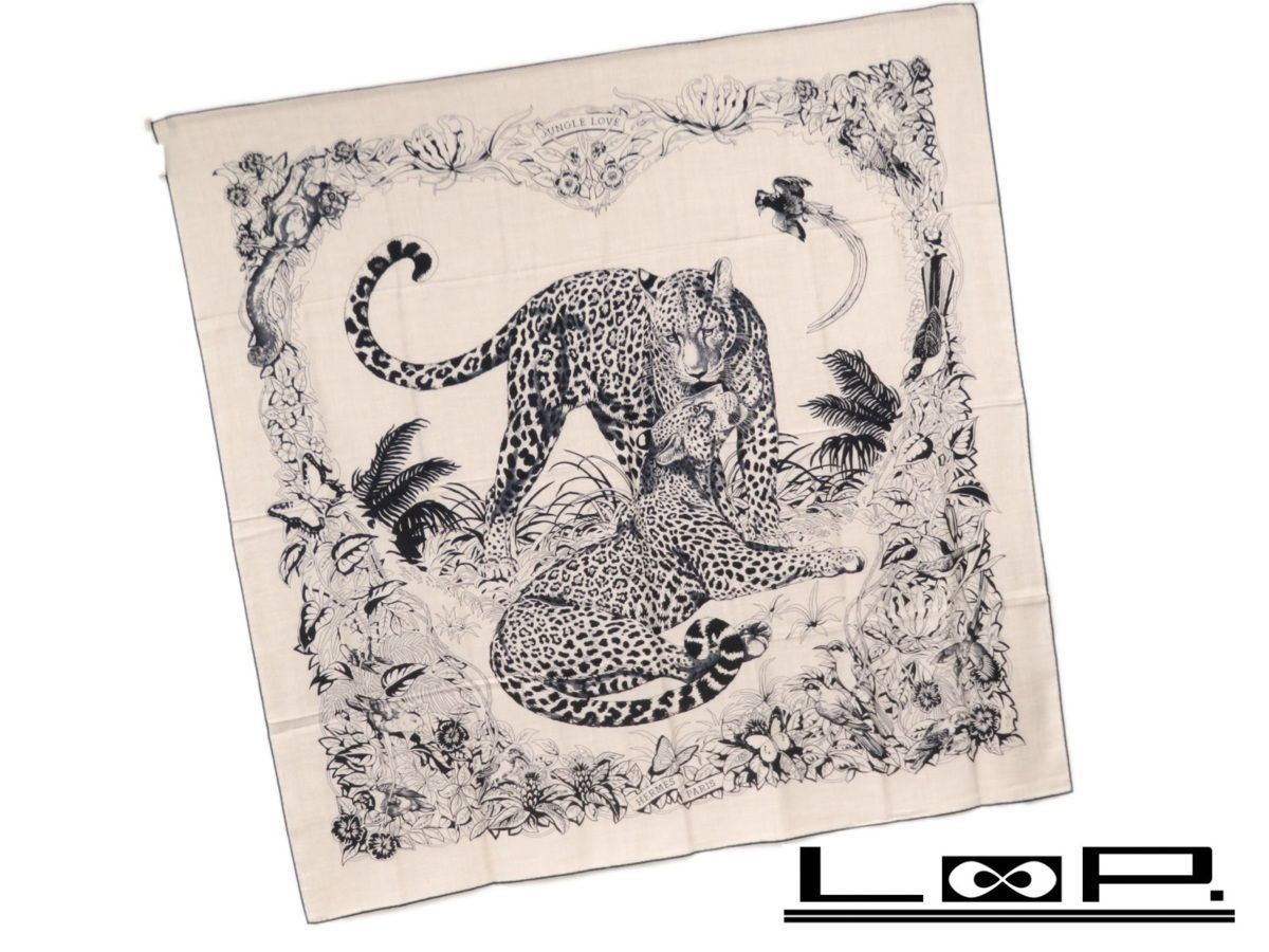 未使用 大判】HERMES エルメス カレ スカーフ シルク【A54085