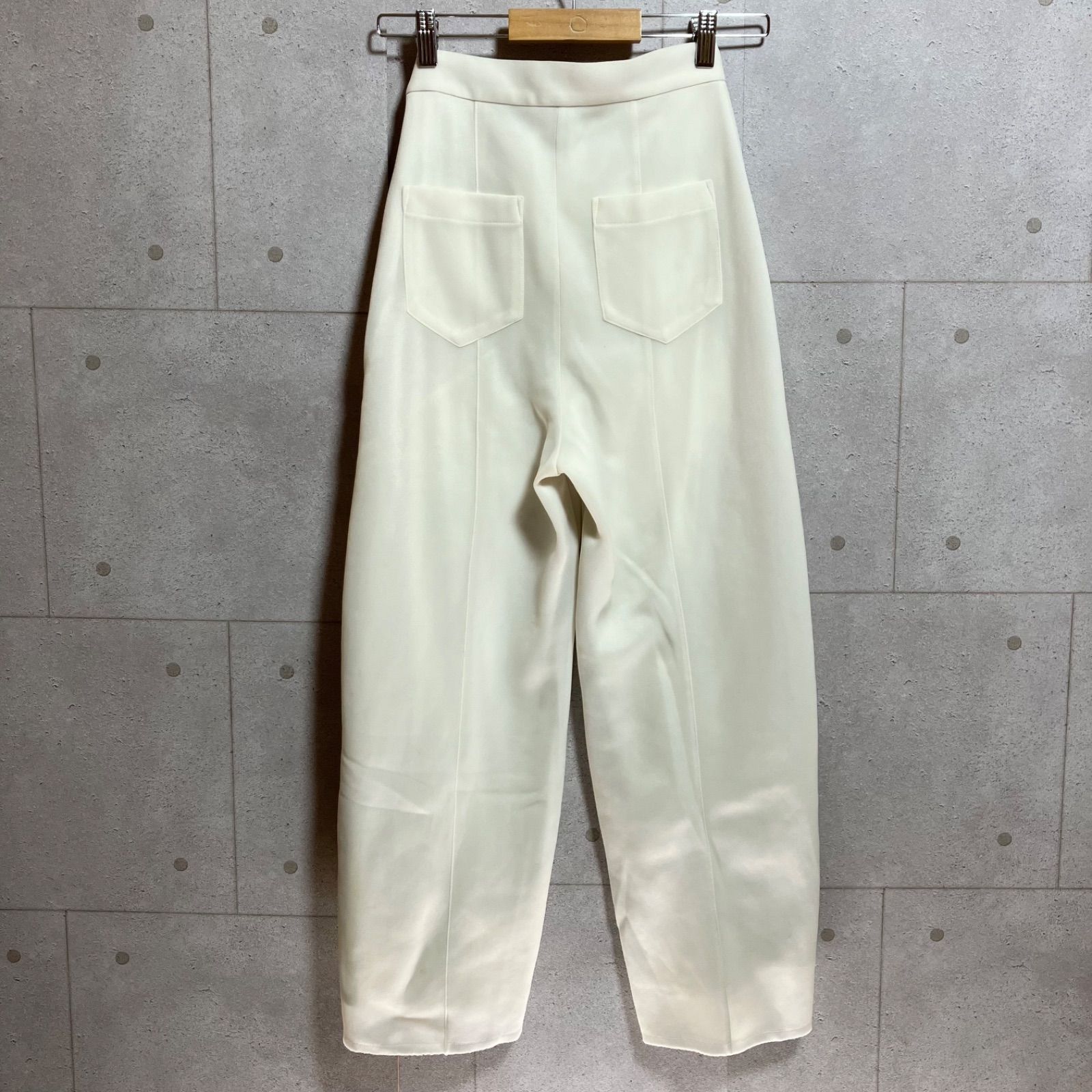 AMERI アメリ SHEER CARD BOARD PANTS シアー ダンボール パンツ S ボトムス ホワイト 白 レディース SG152-23