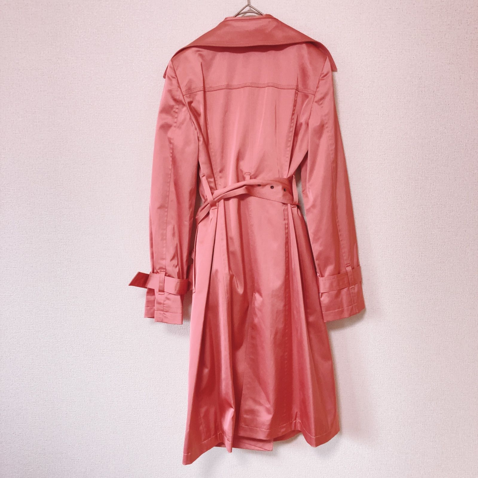 Pinky &Dianne ピンク トレンチコート サイズ36 z900 新品 タグ