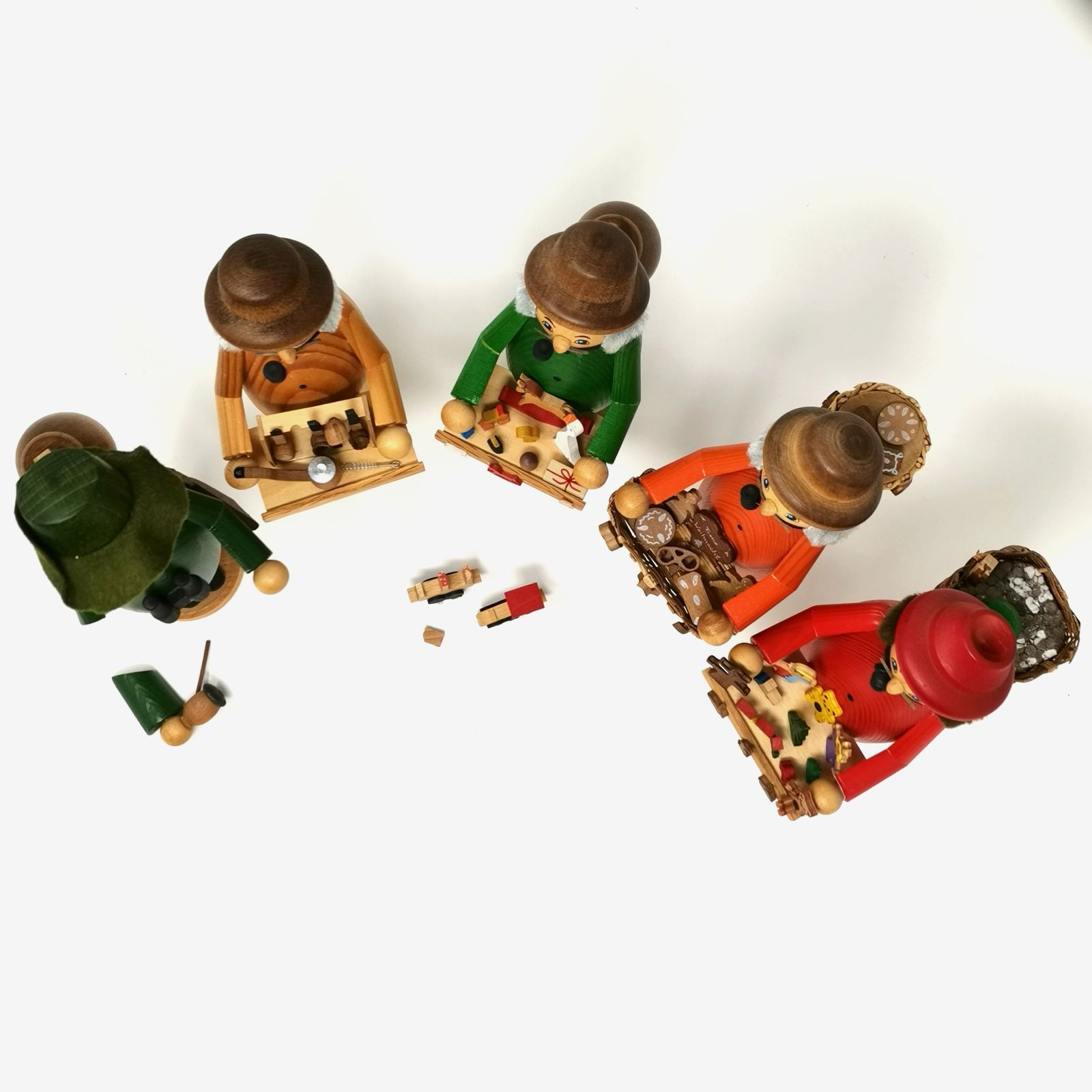 パイプ人形 ドイツ クーネルト社 5セット 煙出し人形 管理番号