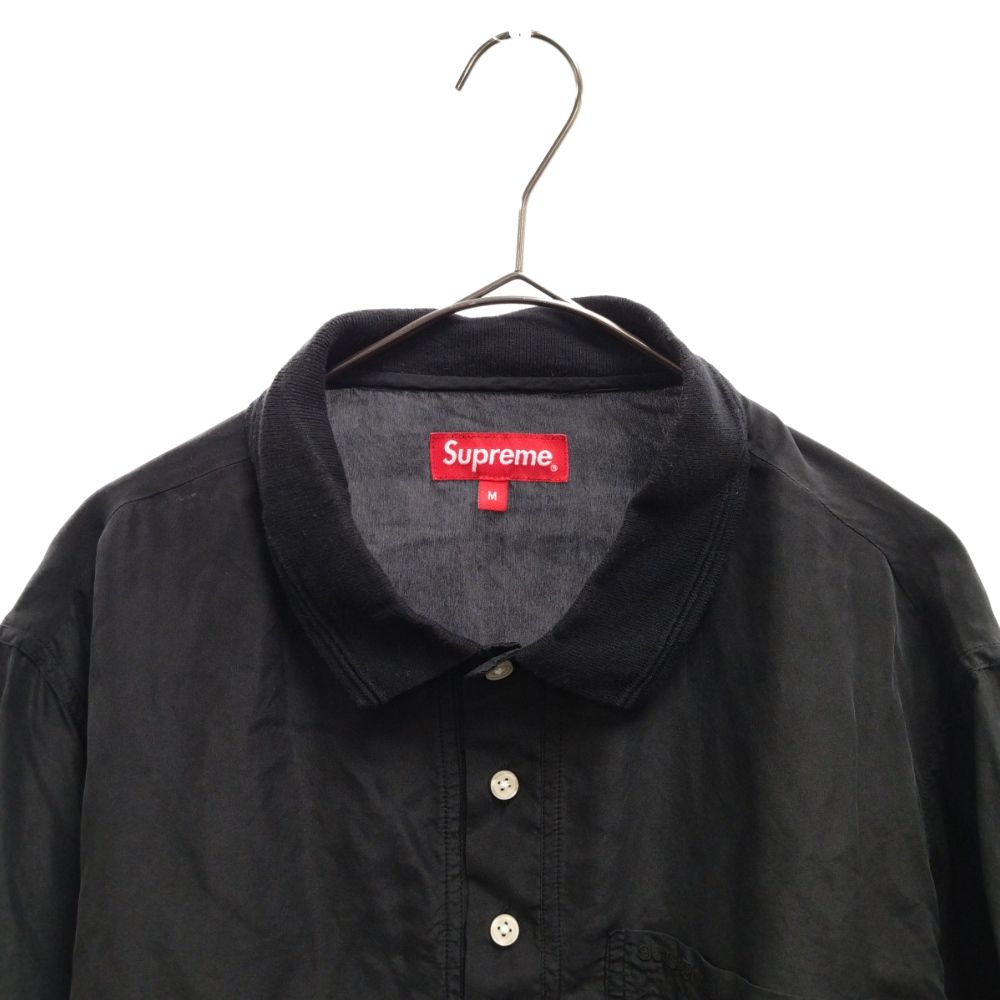 福袋セール】 supreme Mサイズ シルクポロシャツ Logo Jacquard 18SS 