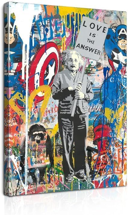 格安，安い アートパネル 抽象 班克斯 Bansky 絵画 北欧 モダン 人気 壁掛け ポスター 壁の絵 インテリア 玄関 寝室 リビング おしゃれ 贈り物（木枠付きの完成品） 応募券