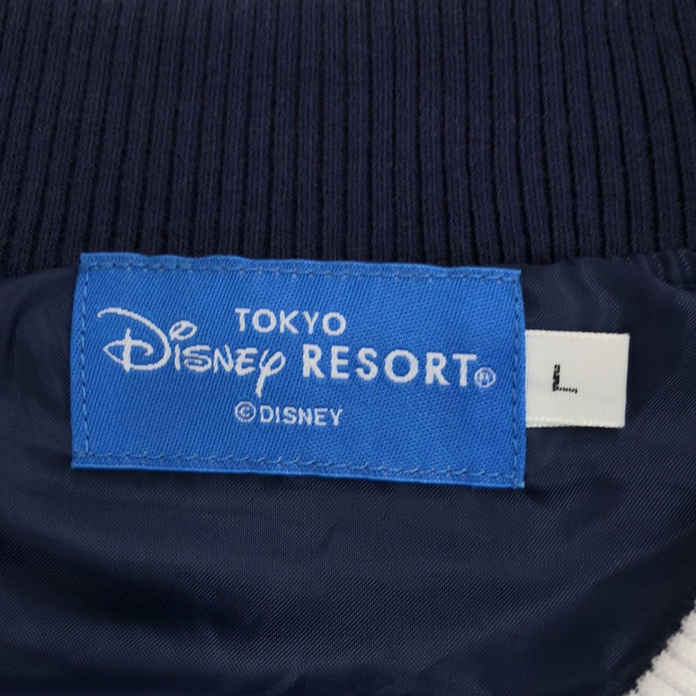 ★【美品】L size ディズニー　ムーラン　スカジャン　ネイビー★ 東京ディズニーリゾート ムーラン ムーシュー スカジャン L