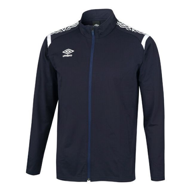 umbro アンブロ ウォームアップジャケット ネイビーｘホワイト M UAS2350 NVWH | スポーツ スポーツ用品 運動 服 衣類 ウエア アウター ジャージ スウェット 防寒 防風 吸汗 ストレッチ 軽量 機能性 ブランド シンプル 快適 人気 サ