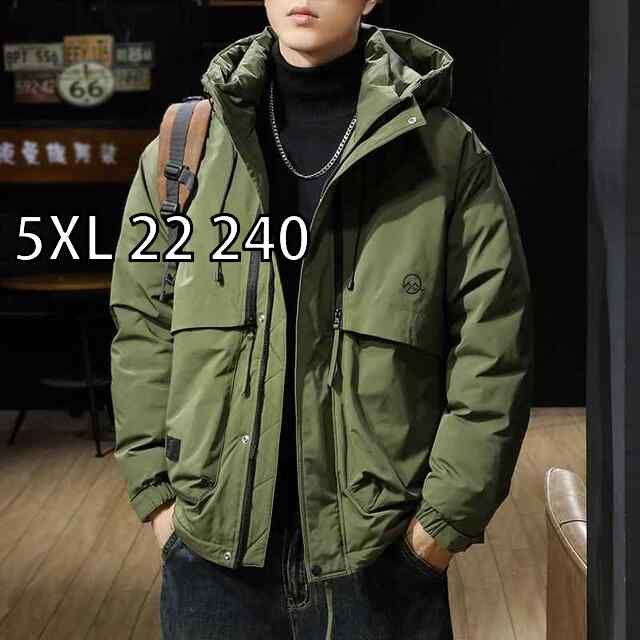 [5XL 22 240 ]秋冬 コーデ メンズ 服 シンプル ファッション オシャレ 大人 かっこいい 大きいサイズ ストリート 紳士服 ダウン ジャケット アメリカン レトロ サーマルジャケット
